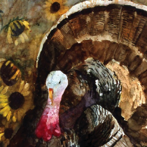 Turkey and Sunflowers
25.5x19
PUBLISHED - Allport Editions